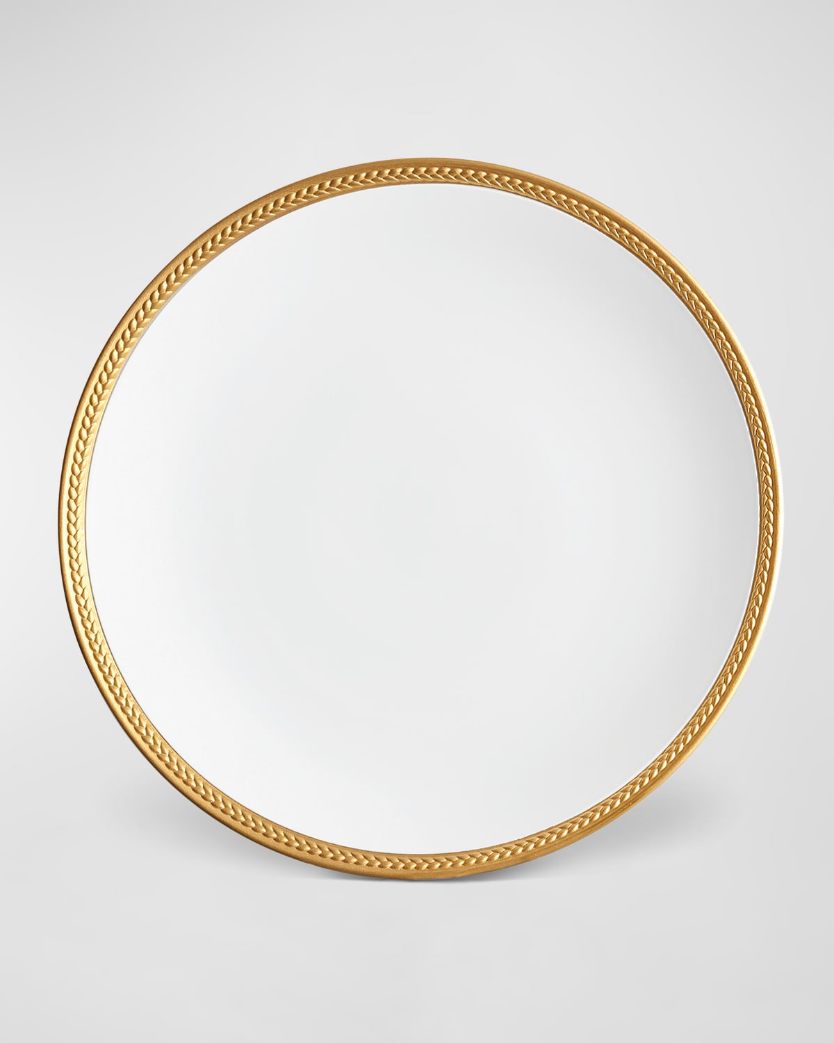 Shop L'objet Soie Tressee 24k Gold-plated Dinner Plate In Multi