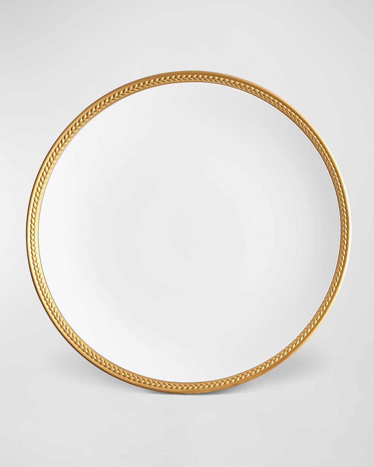 L'objet Soie Tressee 24k Gold-plated Dinner Plate In Multi