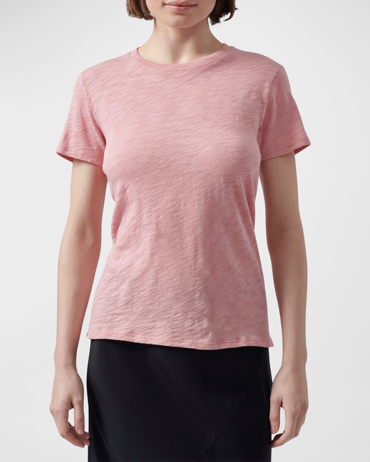 Atm Anthony Thomas Melillo Schoolboy Cotton Crewneck Tee In Juneberry
