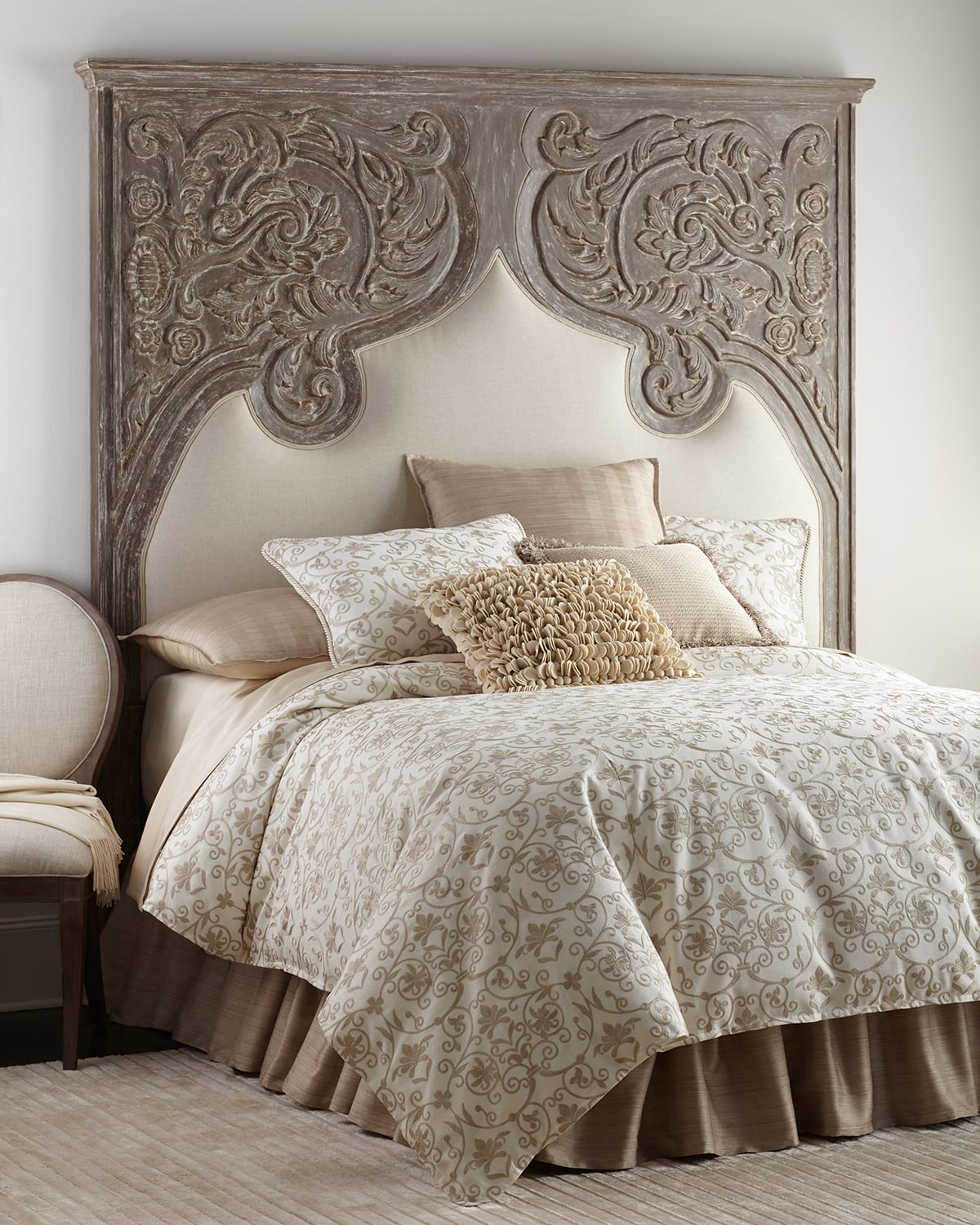 Peninsula Home Collection Erlina Carved Queen Headboard