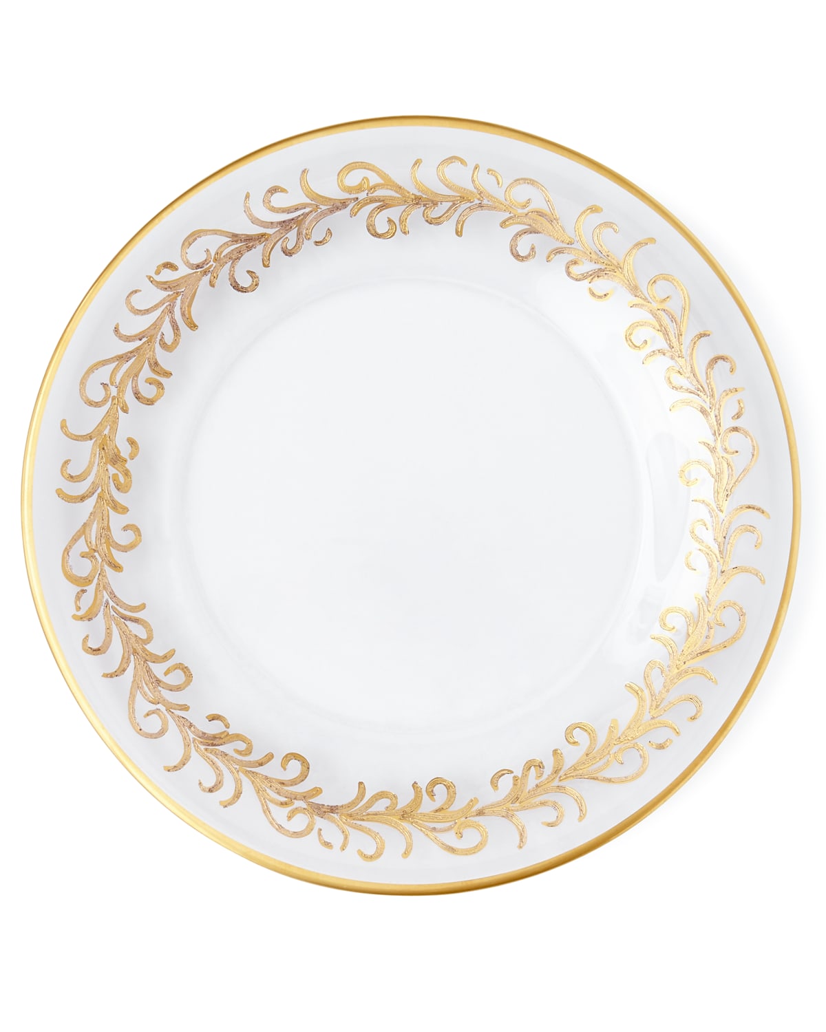 Neiman Marcus Oro Bello Dessert Plates, Set Of 4 In White