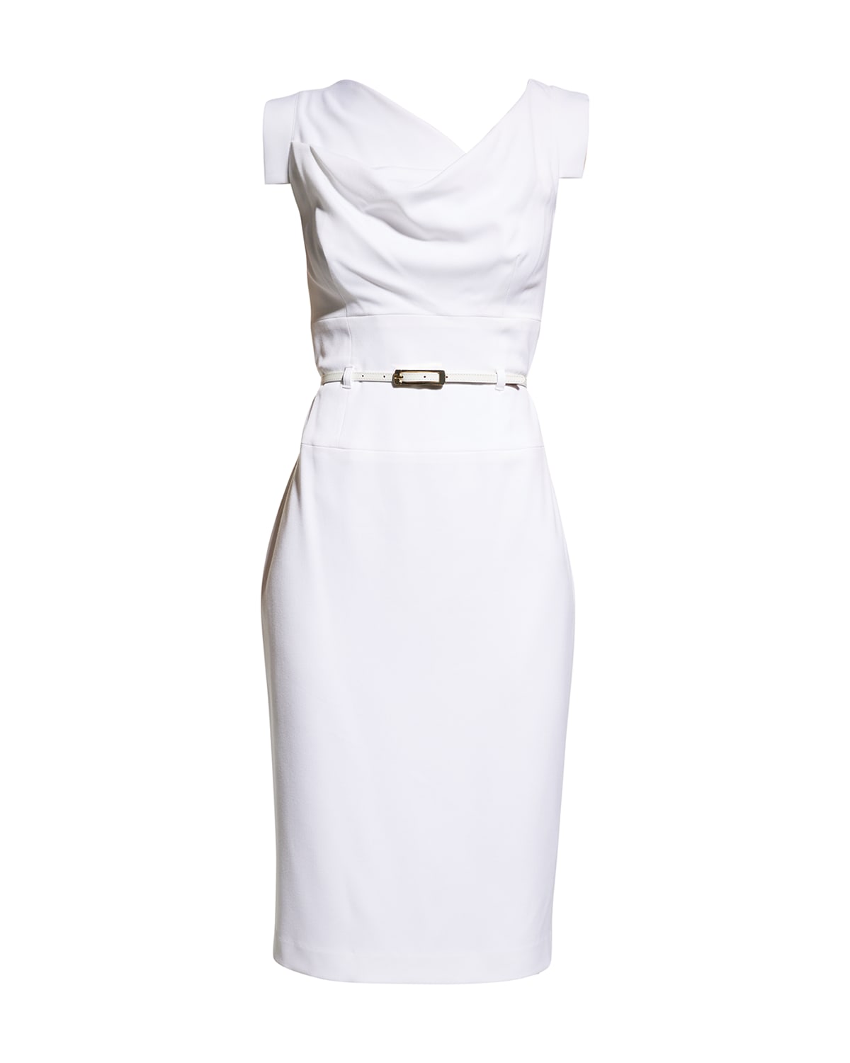 Shop Black Halo Jackie O Sleeveless Sheath Dress In White