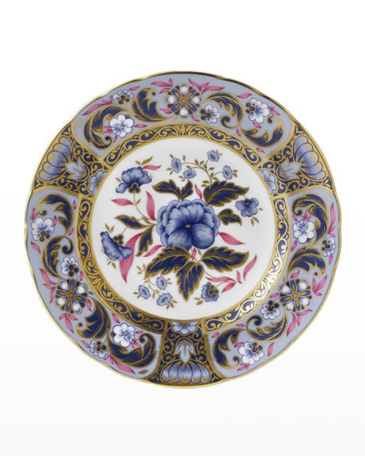 Shop Royal Crown Derby Blue Camellias Accent Plate In Multi