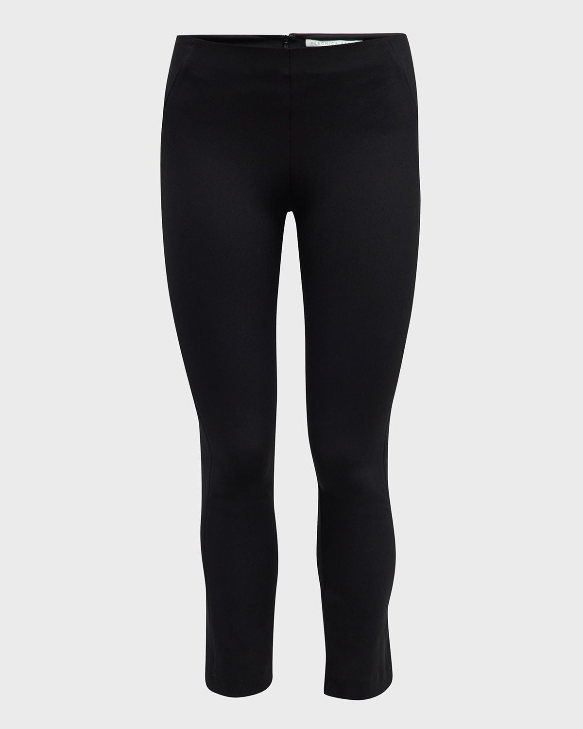 Shop Veronica Beard Zip-back Scuba Leggings In Black