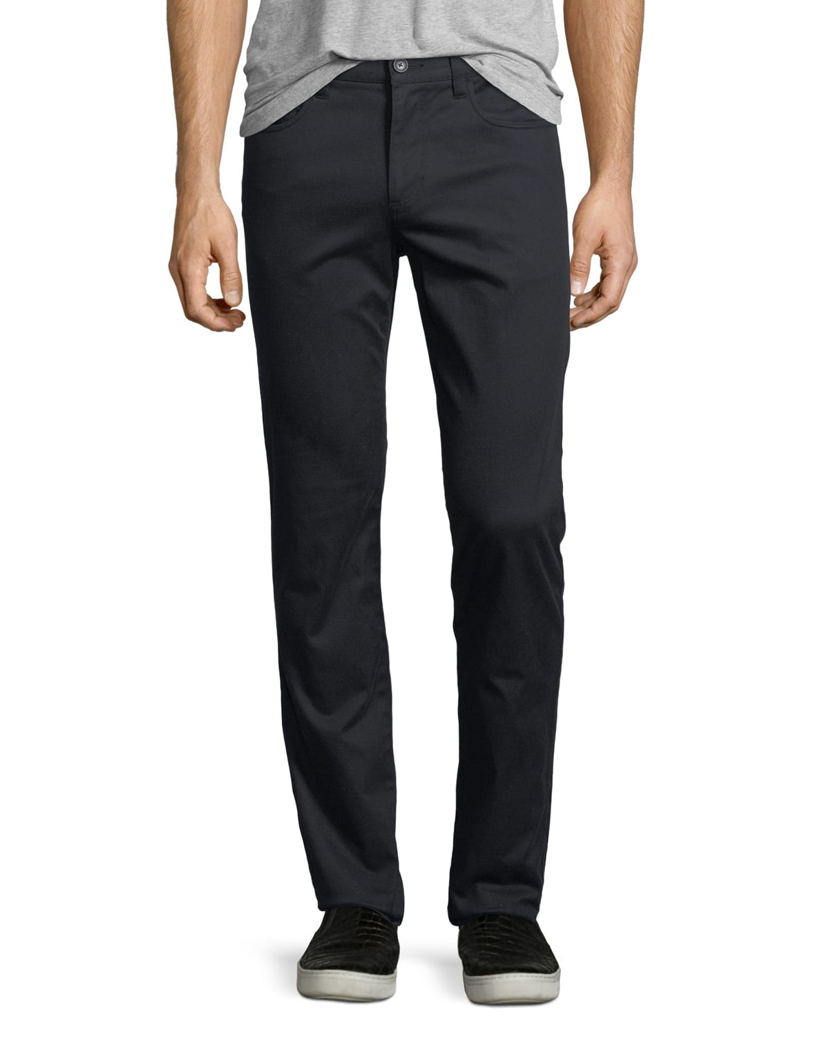 Vince Soho Five-pocket Stretch-cotton Pants In Coastal