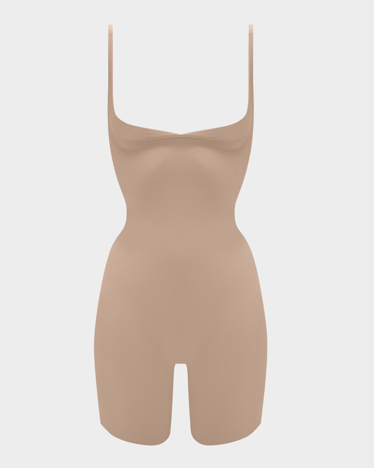 Shop Chantelle Basic Shaping Open-bust Torsette In Ultra Nude