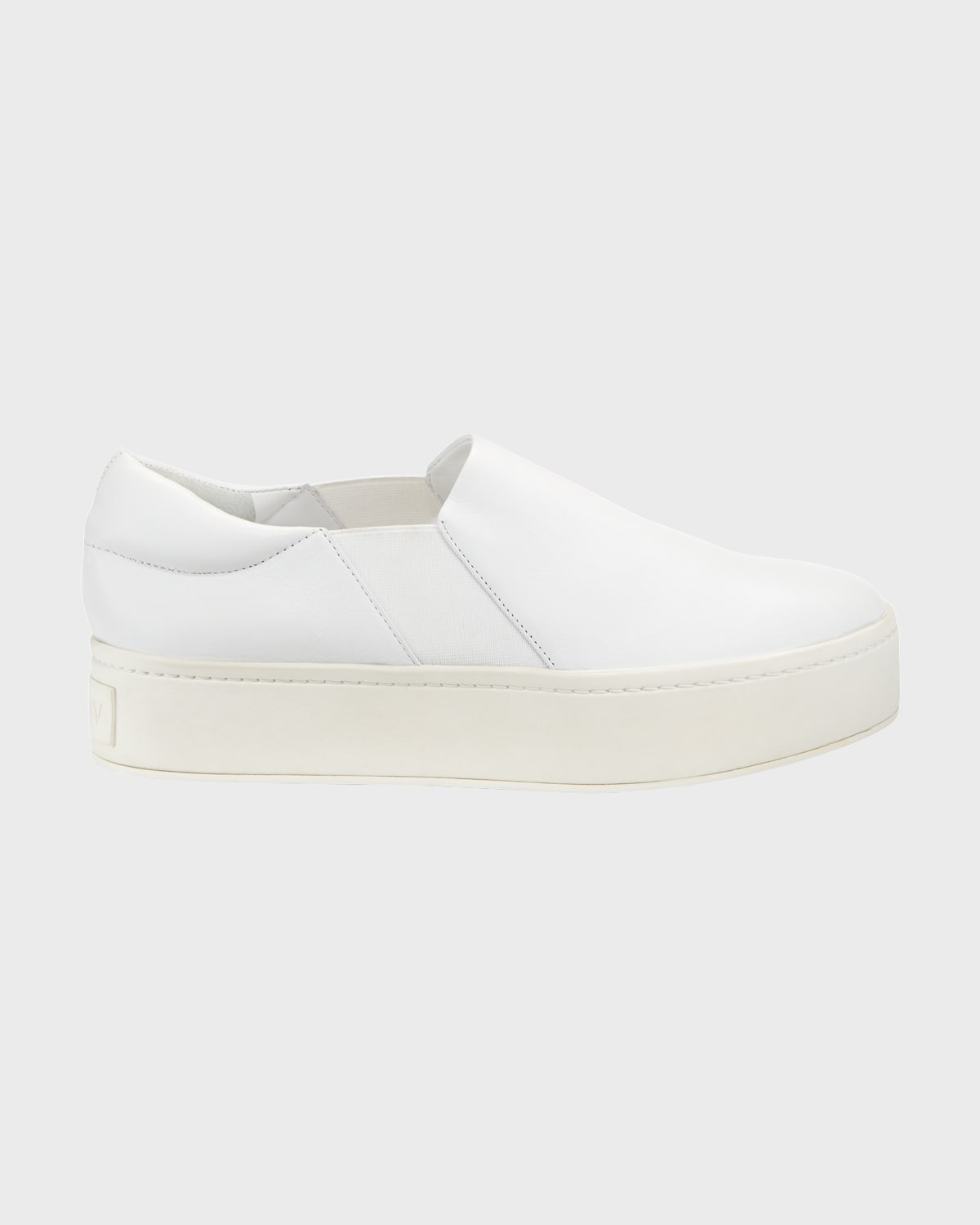 Vince Warren Platform Slip-on Sneaker In Plaster (white)