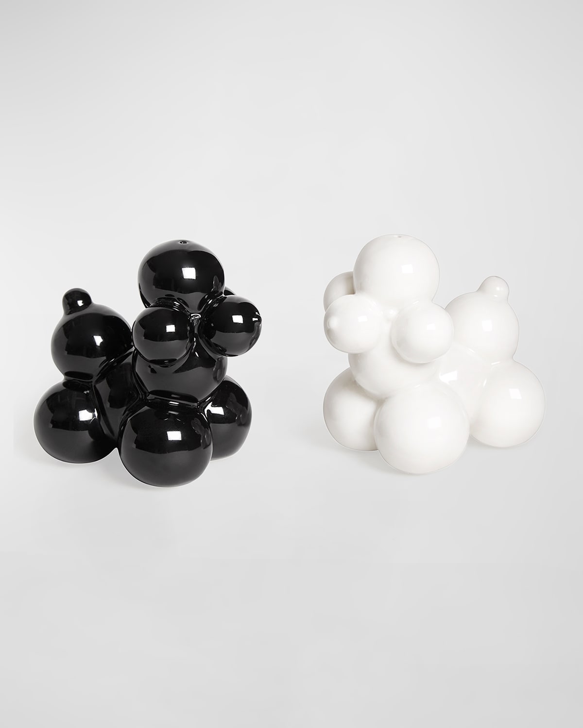 Jonathan Adler Poodle Salt & Pepper Shakers In Black/white