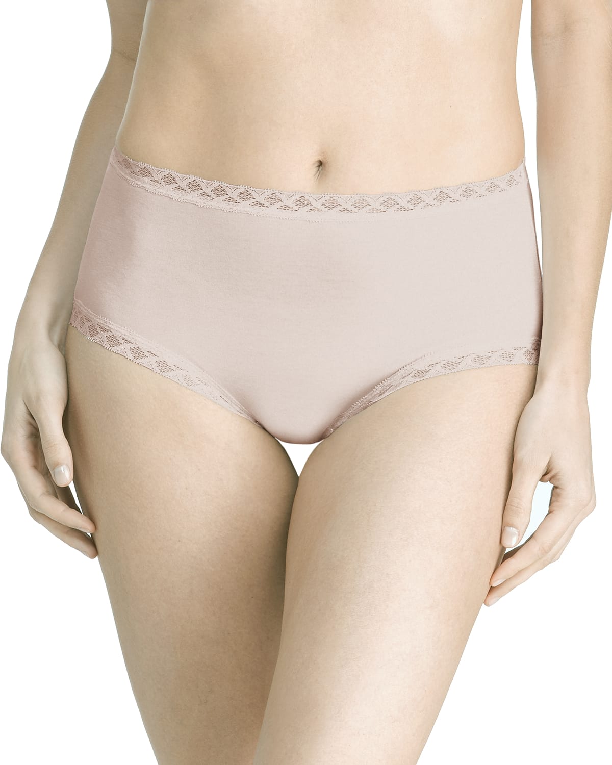Natori Bliss Cotton Full Briefs In Linen