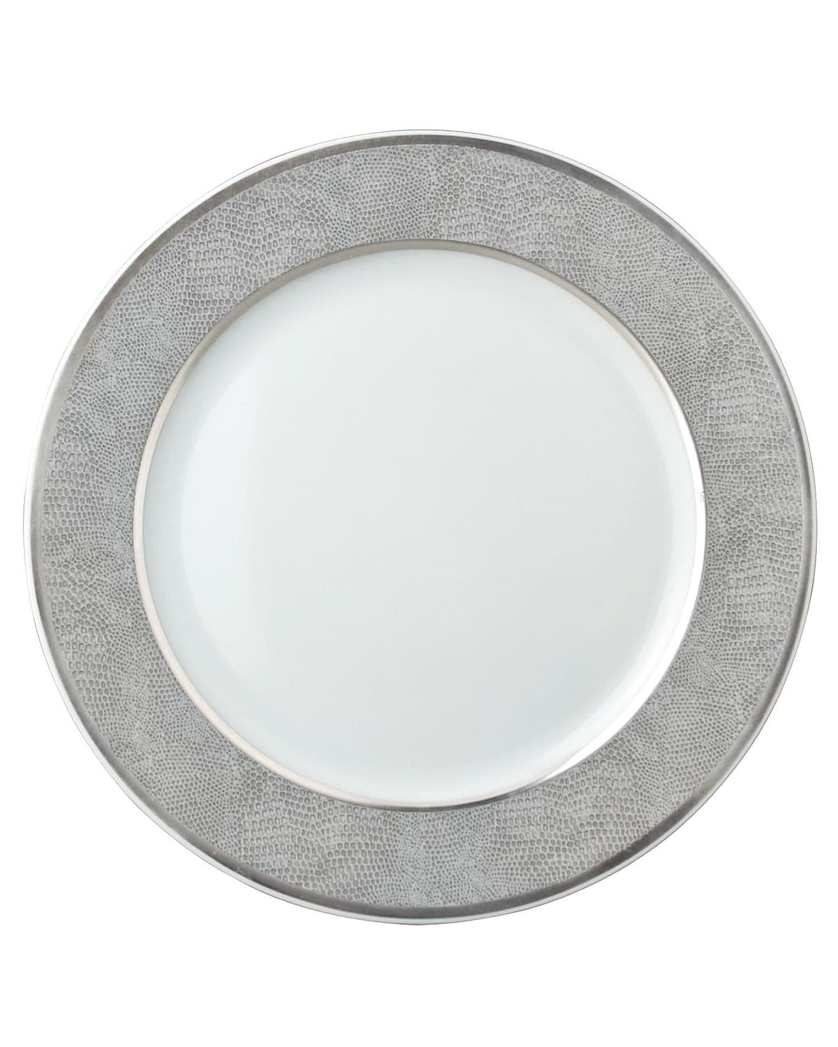 Shop Bernardaud Sauvage Salad Plate In White/silver