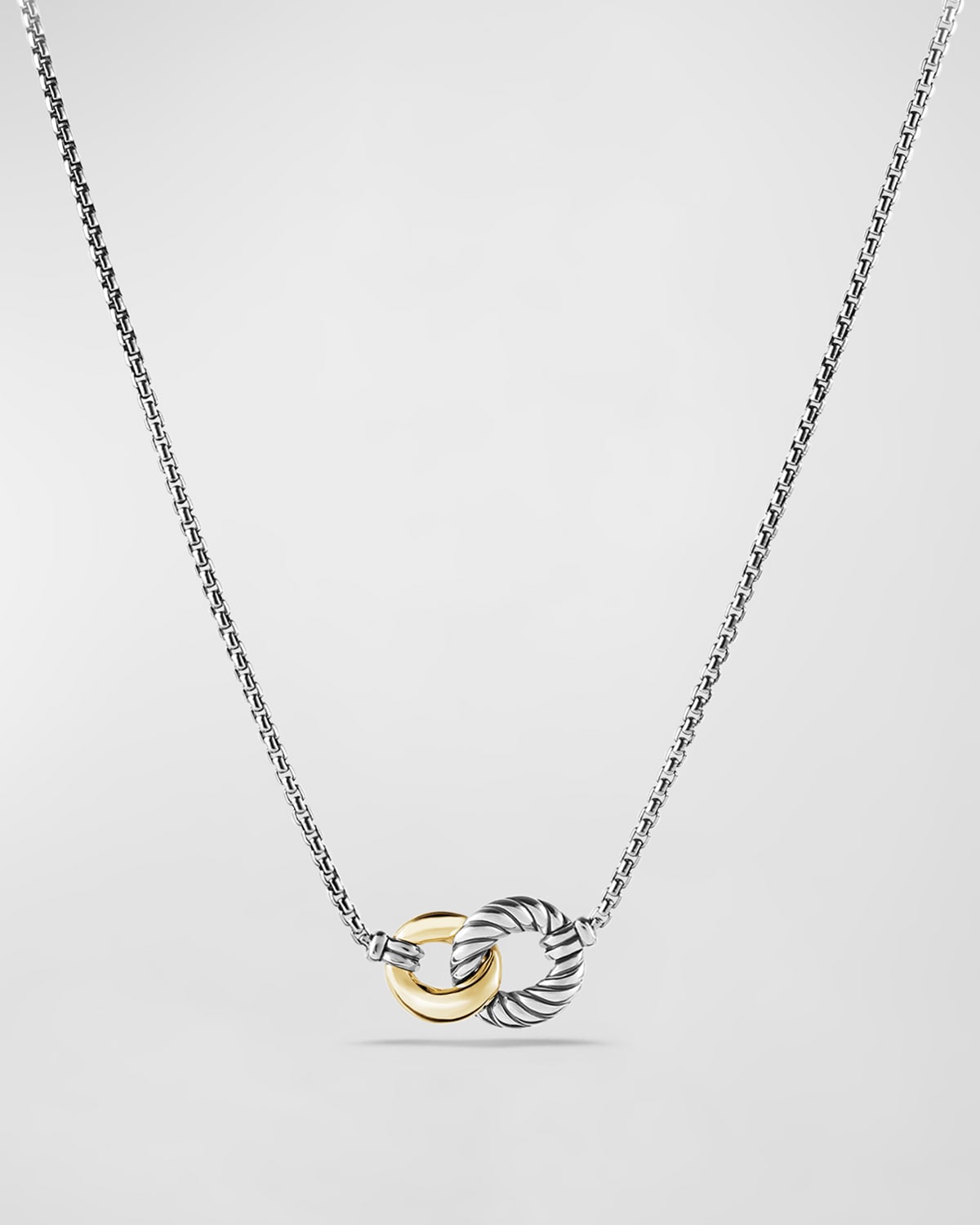 David Yurman Necklace With 18k Gold In Silver