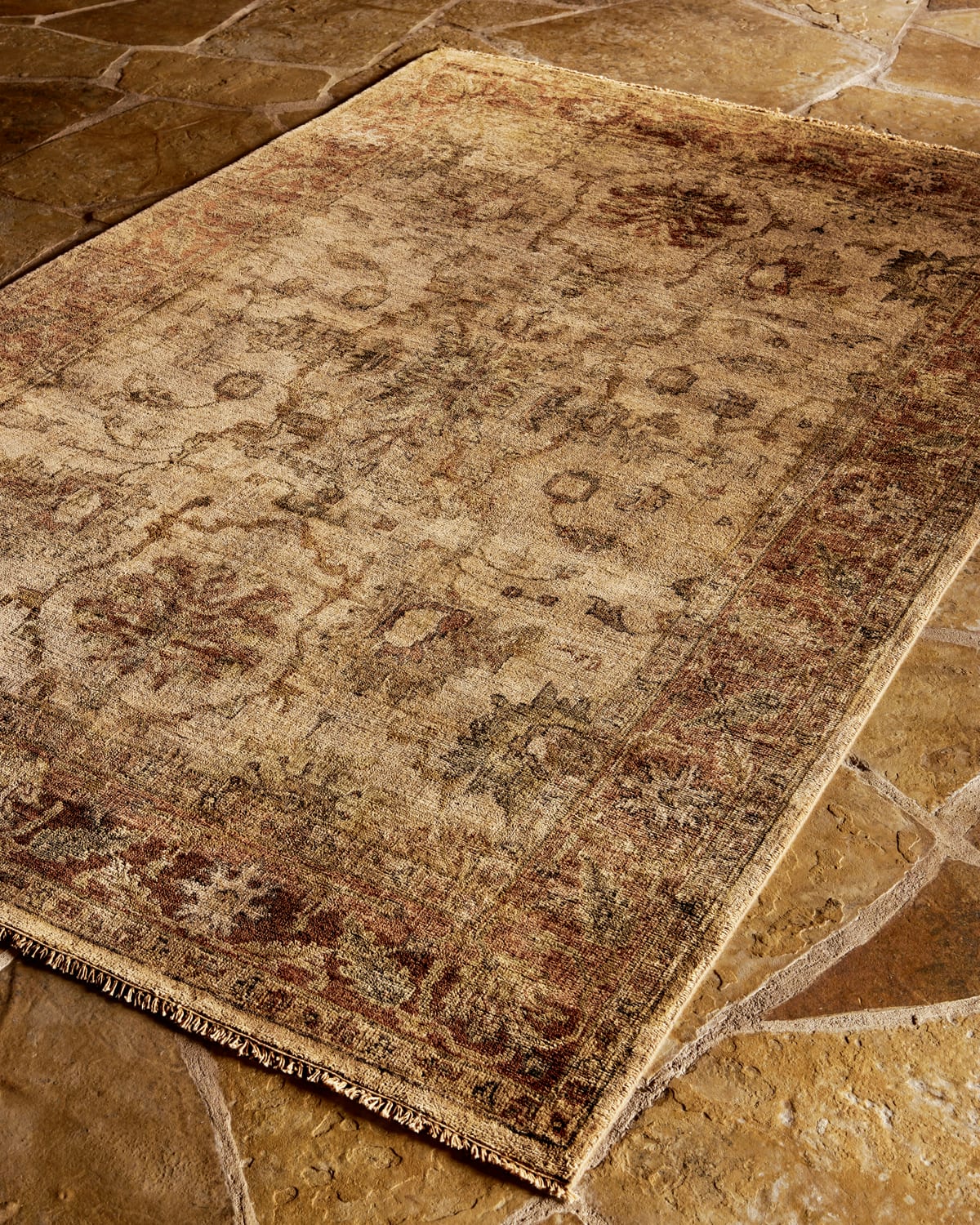 HAVEN & LOOM LATTE RUST OUSHAK RUG, 8' ROUND 