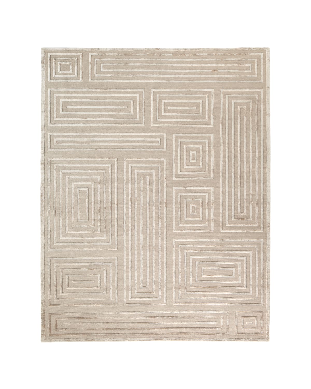 Shop Exquisite Rugs Spiral Quads Rug, 12' X 15' In Soft Beige