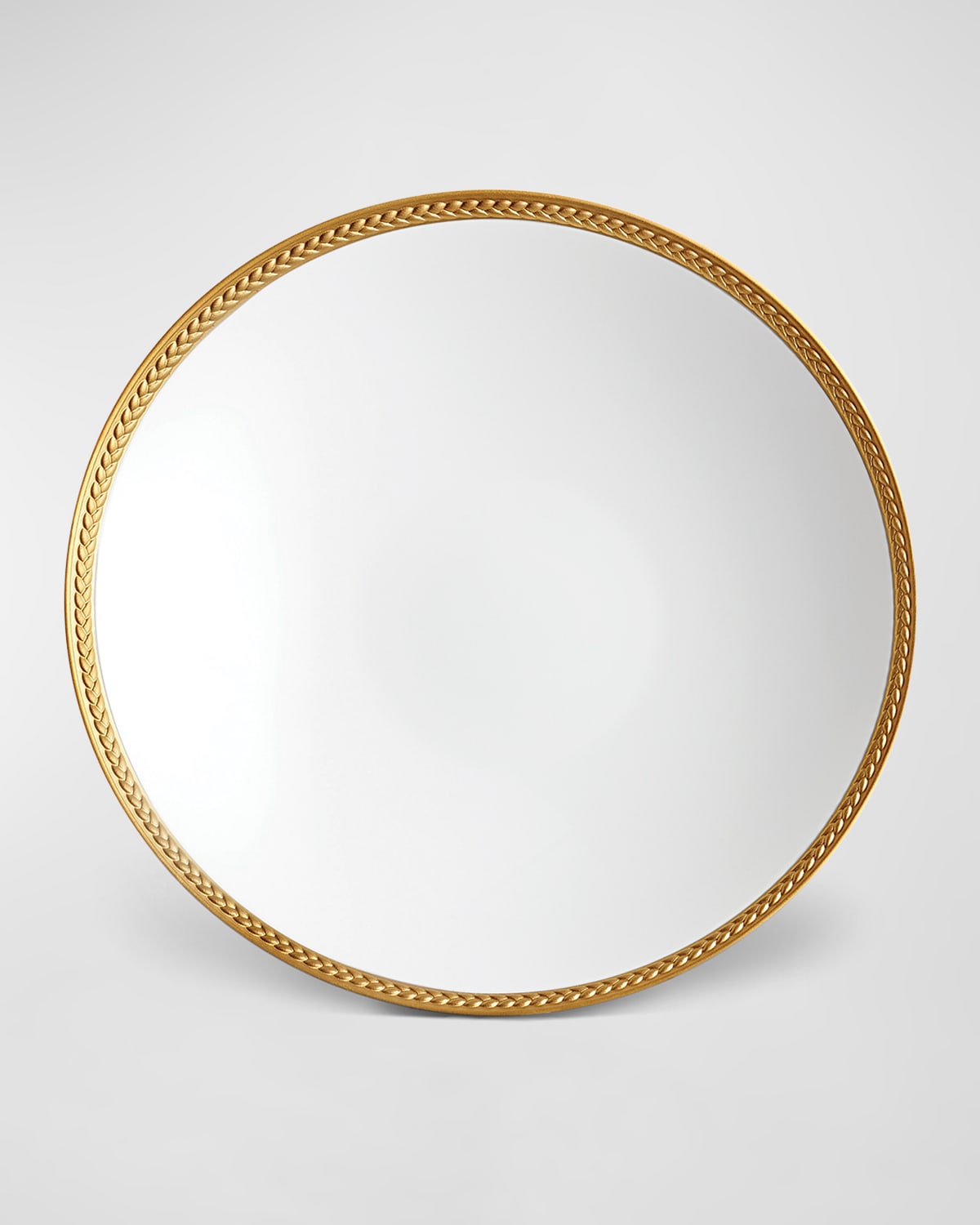 L'objet Soie Tressee 24k Gold-plated Soup Plate In Multi