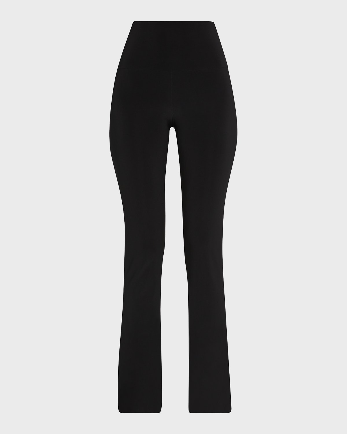 Shop Norma Kamali Boot-cut High-waist Pants, Black