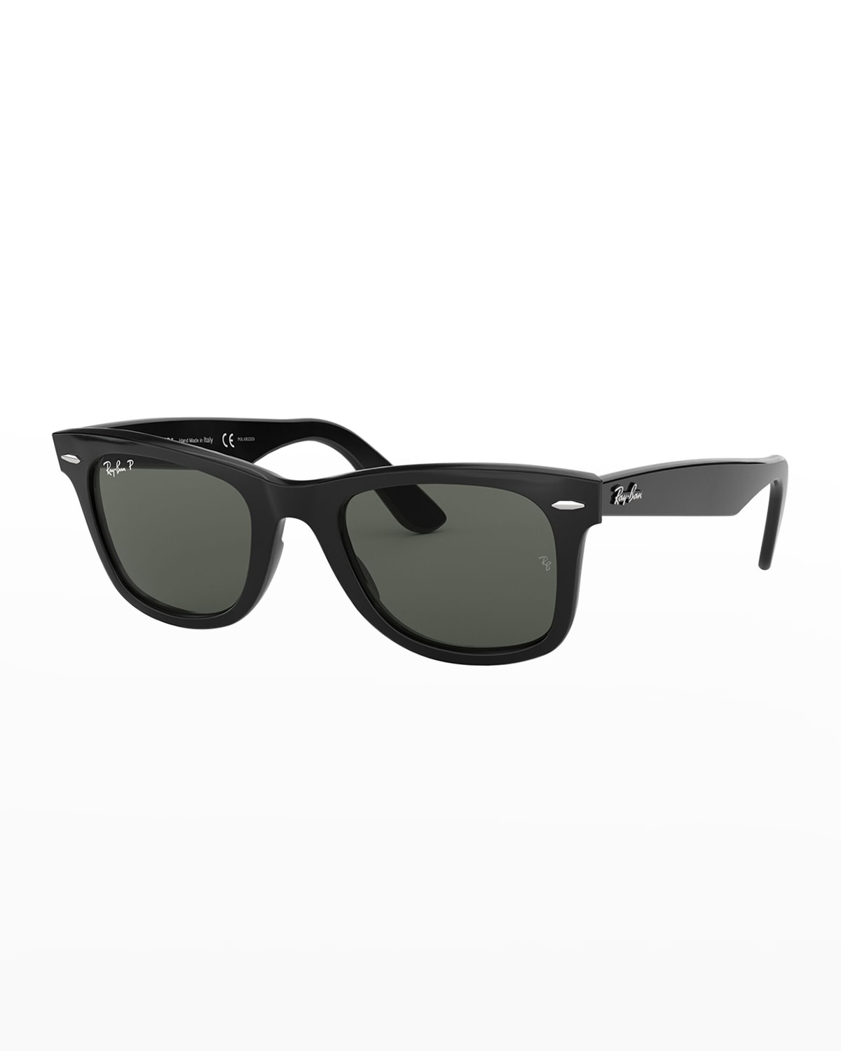 Ray Ban Polarized Classic Wayfarer Acetate Sunglasses In Black