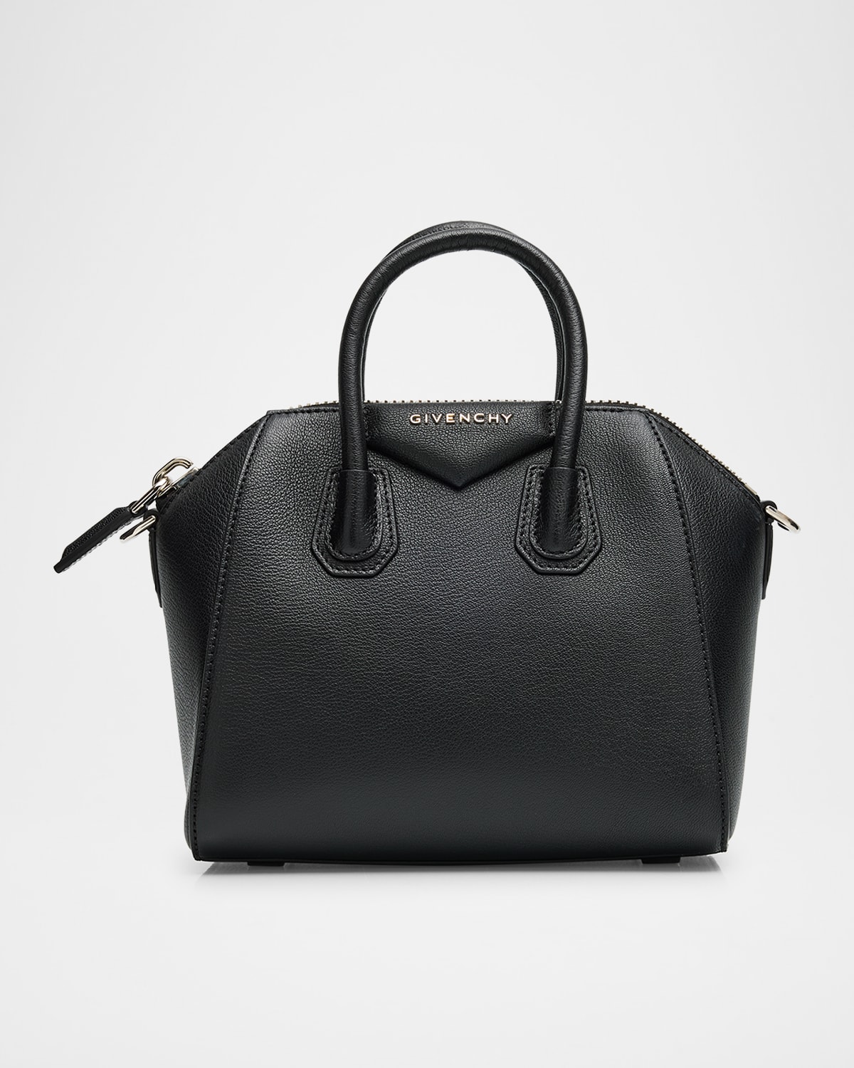 Antigona Mini Top Handle Bag in Grained Leather