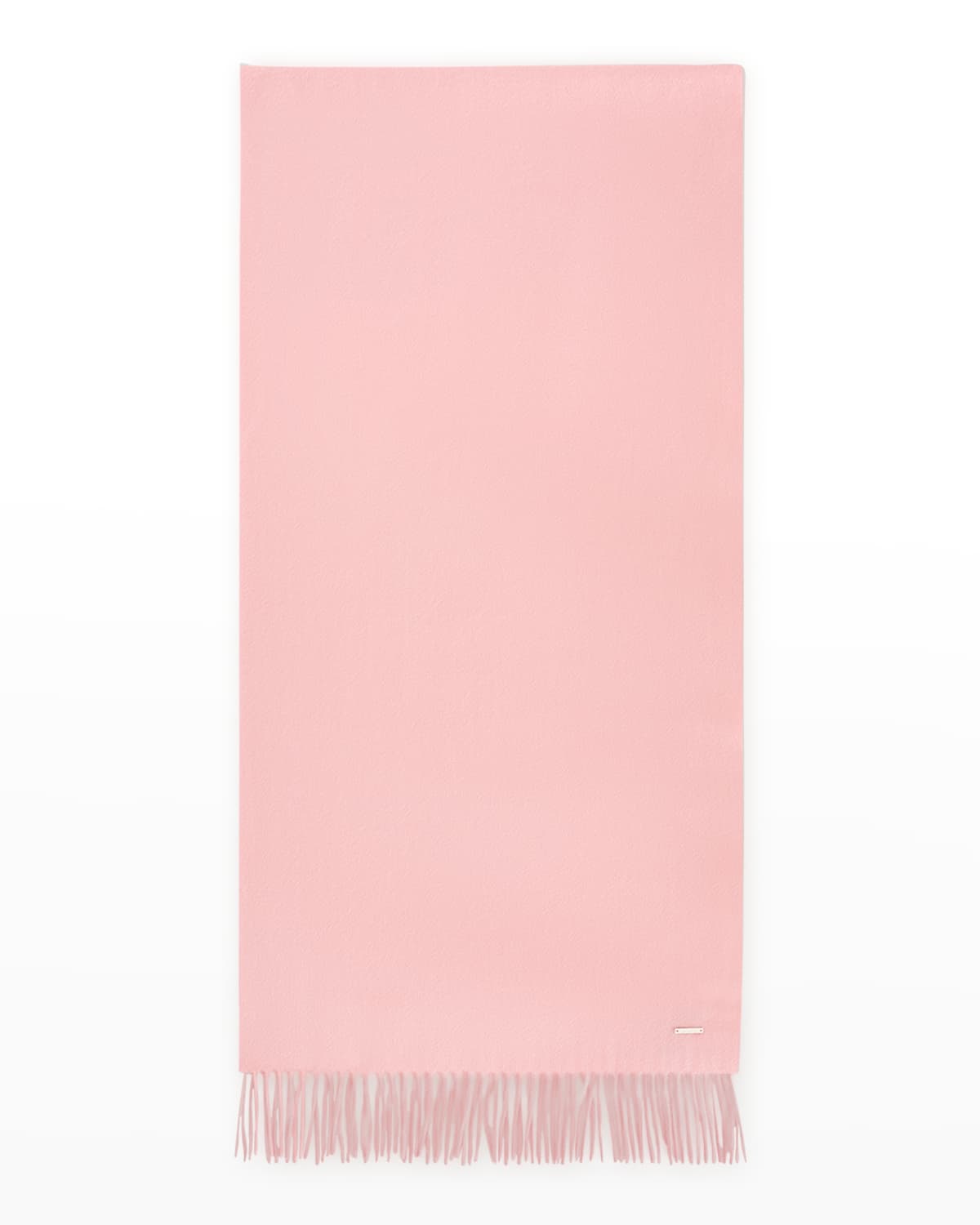 Loro Piana Cashmere Sciarpa Grande Fringe-trim Scarf In Pink