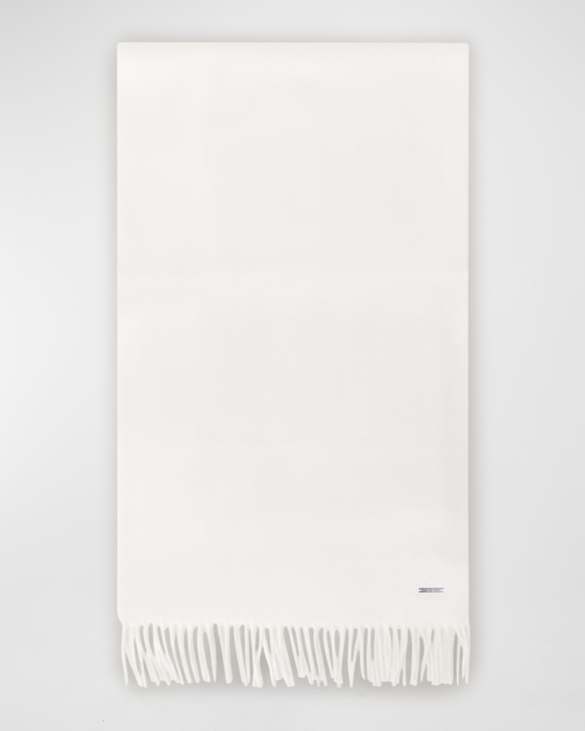 Loro Piana Cashmere Sciarpa Grande Fringe-trim Scarf In White