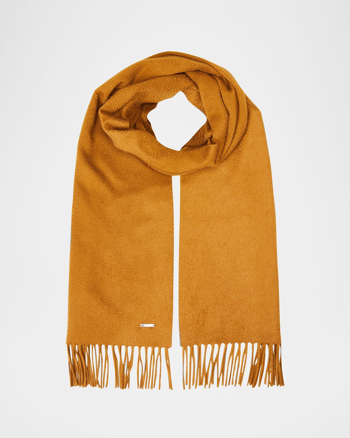 Loro Piana Cashmere Sciarpa Grande Fringe-trim Scarf In Brown