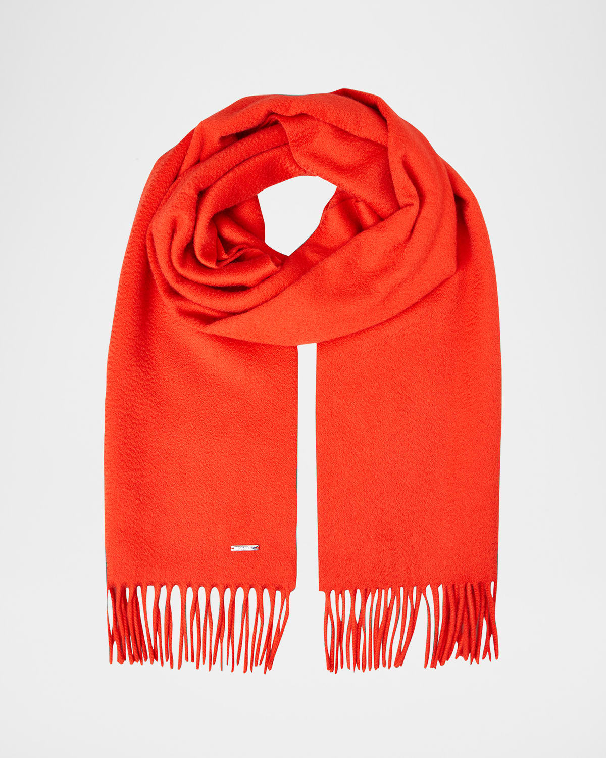 LORO PIANA CASHMERE SCIARPA GRANDE FRINGE-TRIM SCARF