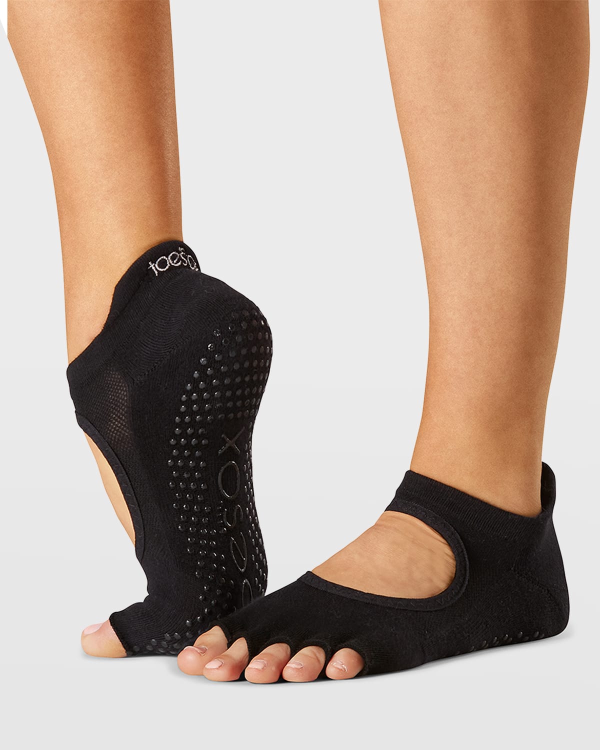 Shop Toesox Half-toe Prima Bellarina Dance Socks In Evolve