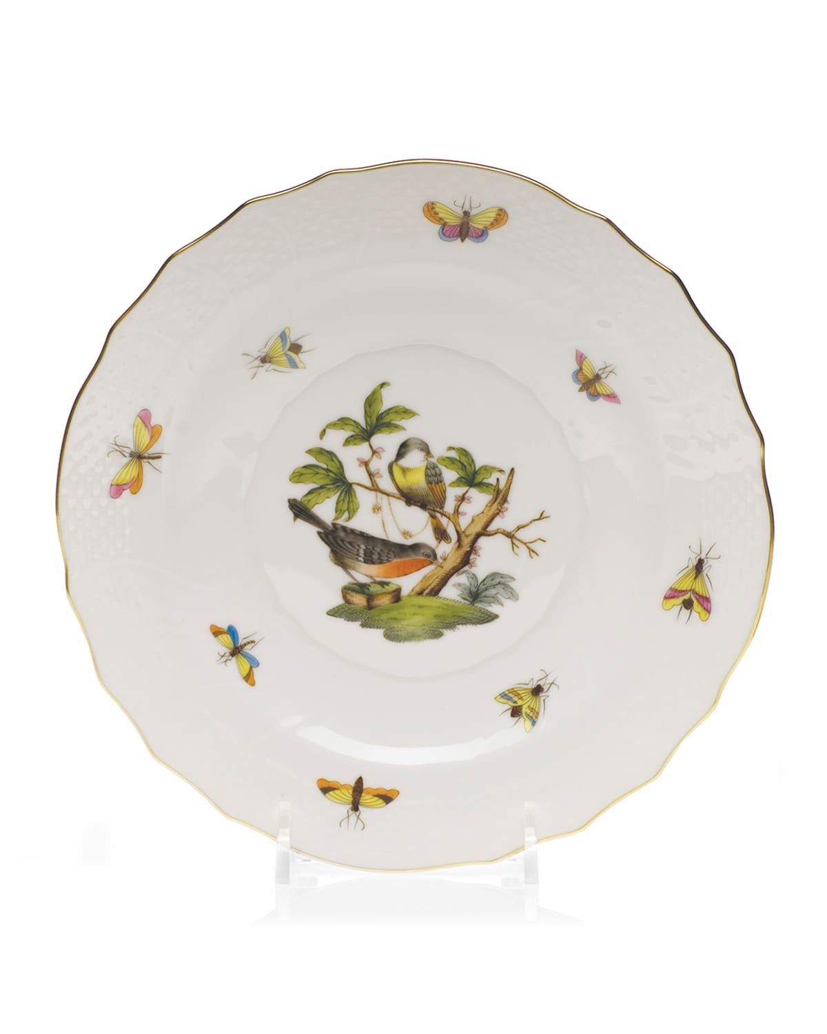 Herend Rothschild Bird Salad Plate #2 In No-color
