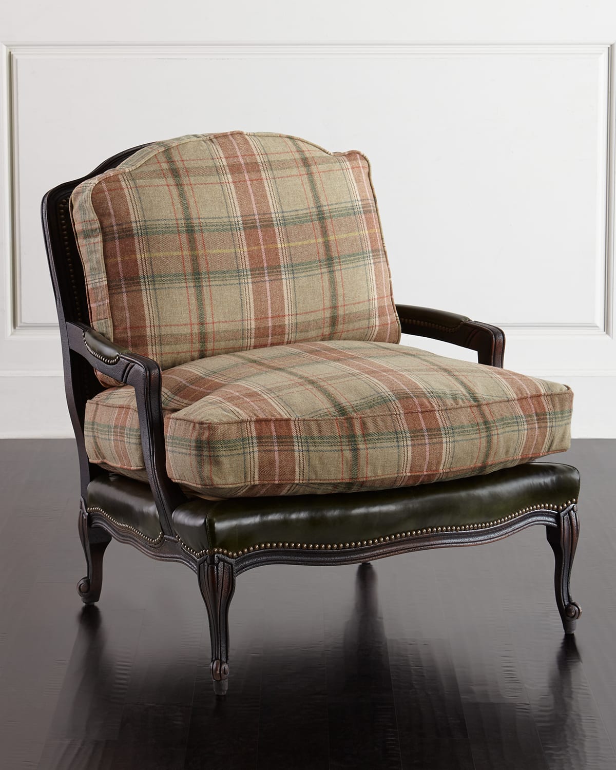 Old Hickory Tannery Gideon Bergere Chair In Multi