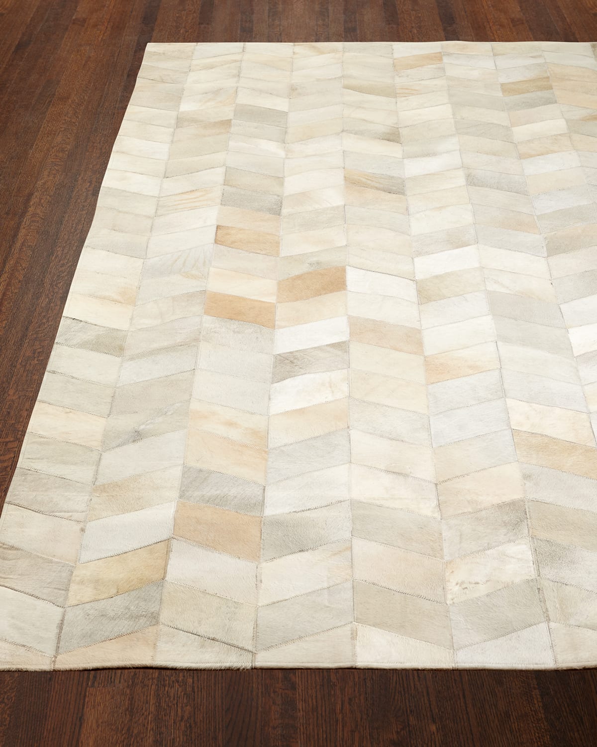 Exquisite Rugs Abbatha Hairhide Rug, 10" X 14"