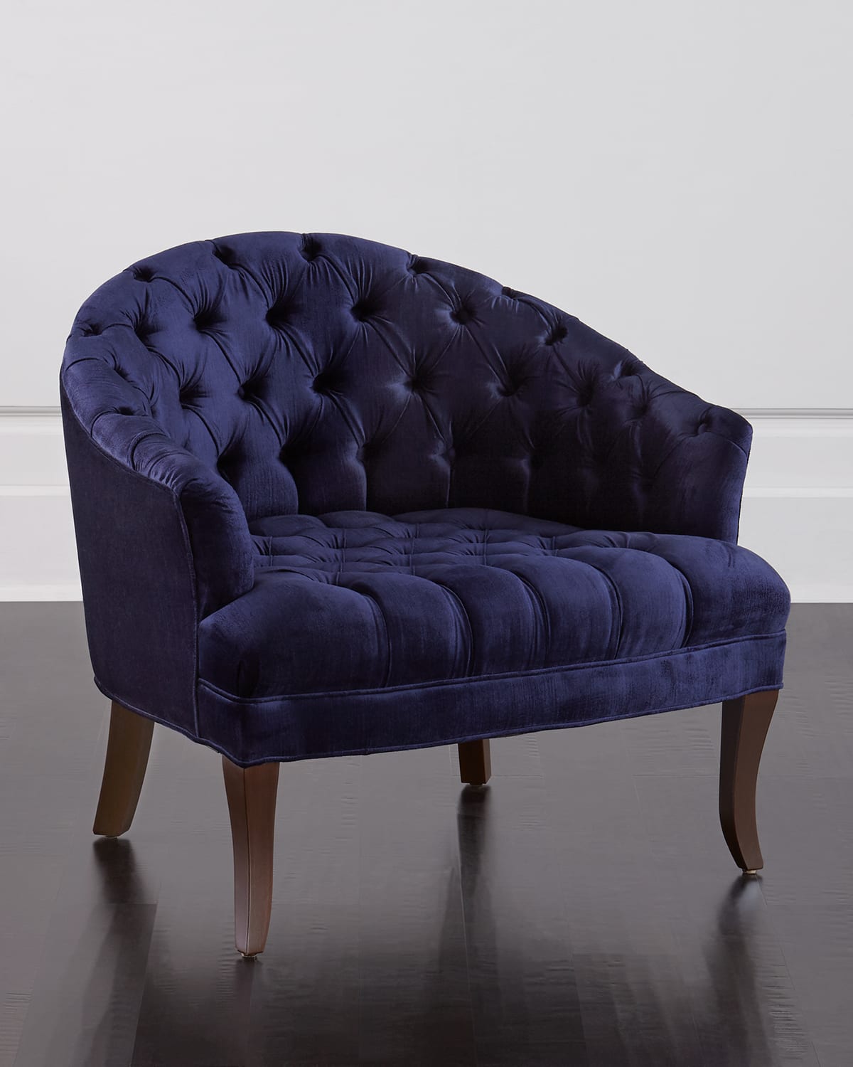 Haute House Ariana Tufted Chair In Navy