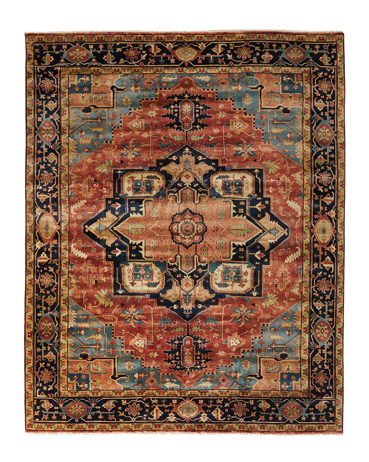 Exquisite Rugs Rosso Fine Serapi Rug, 12' X 15'