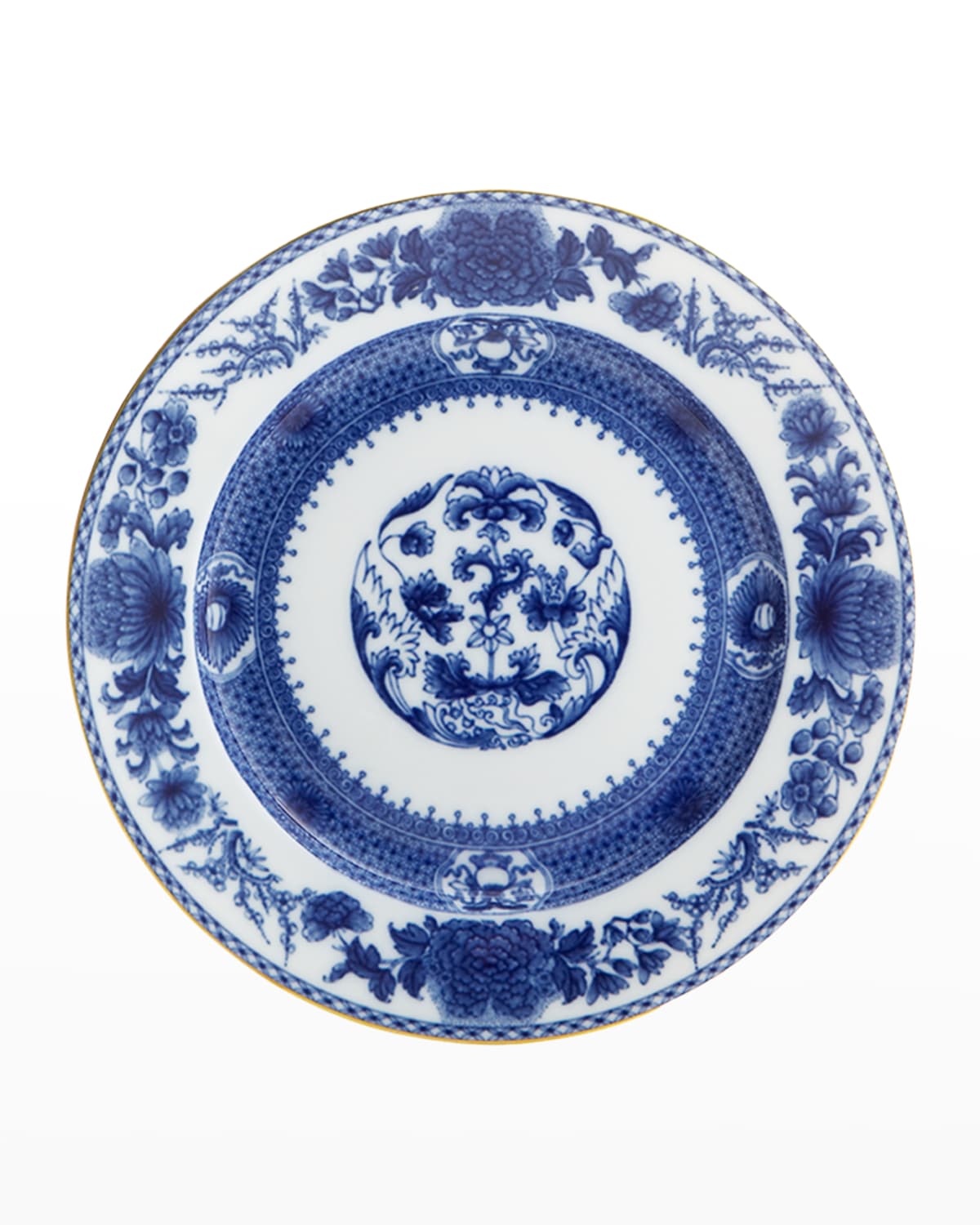 Shop Mottahedeh Imperial Blue Salad Plate In Blu/wht