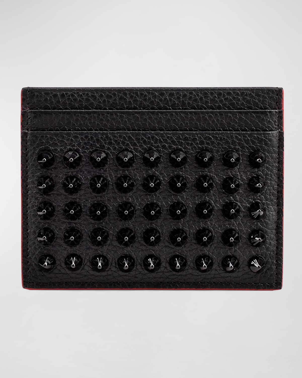 Men's Kios Spiked Leather Card Case