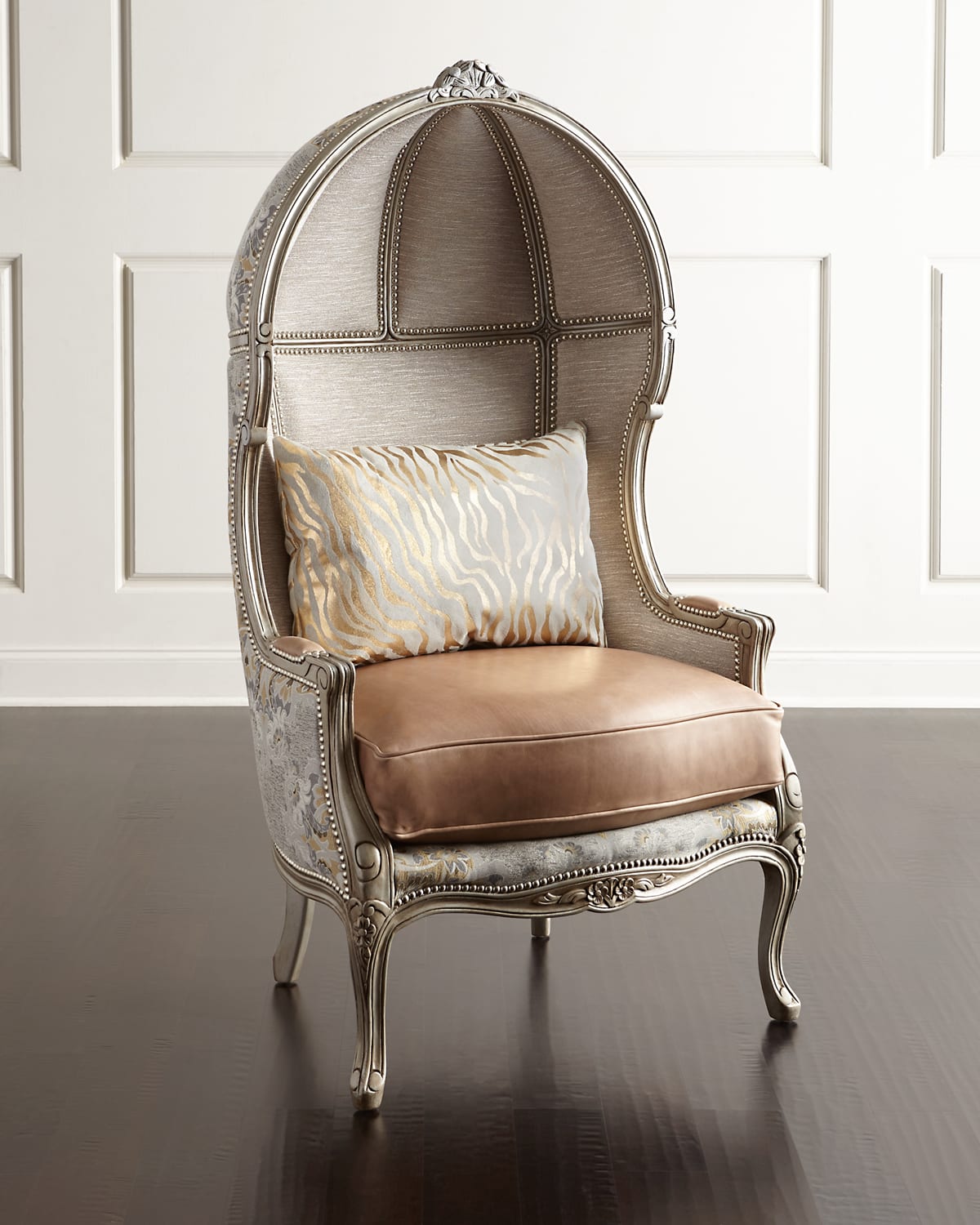 Massoud Kanella Balloon Chair In Neutral
