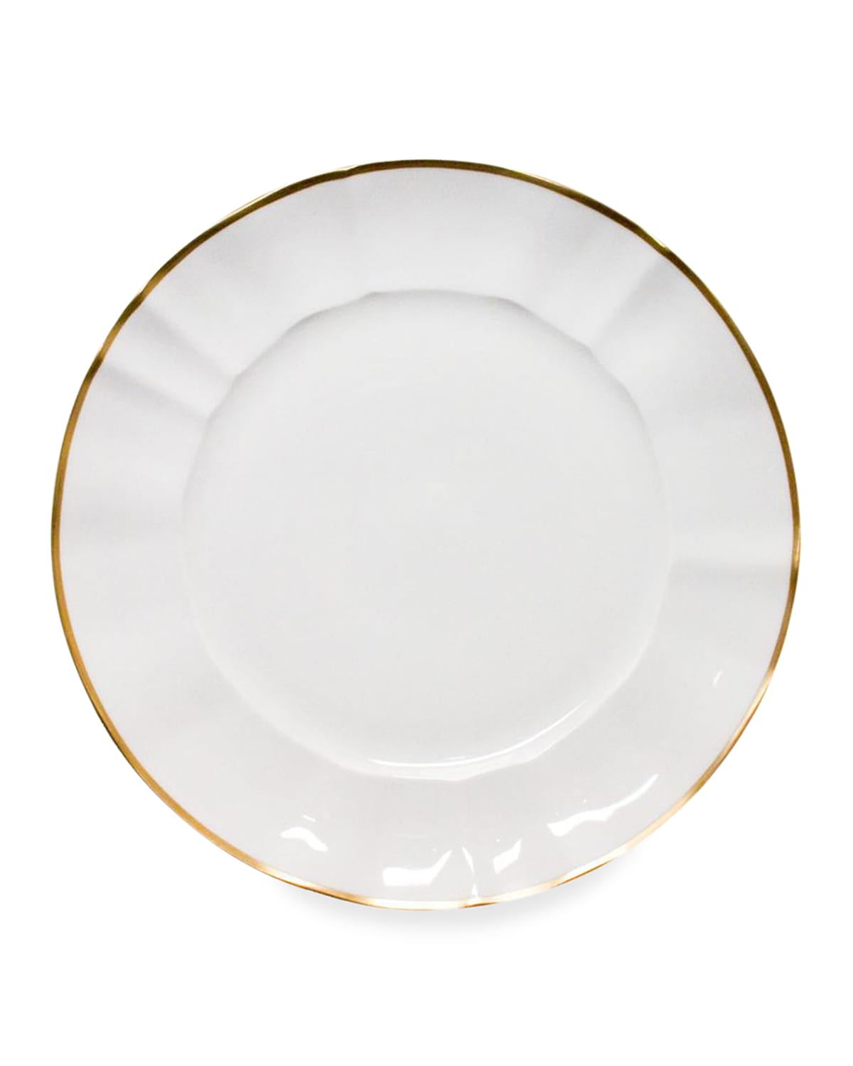 Anna Weatherley White Charger Plate With Gold Border