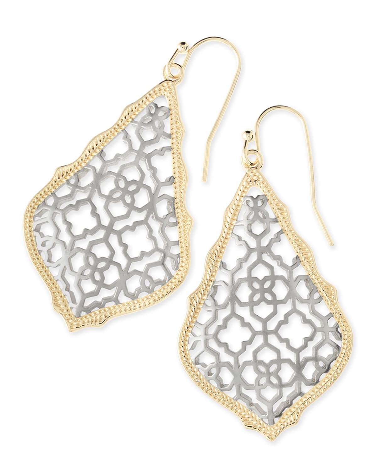 Kendra Scott Addie Statement Earrings In Gold Rhod Mix