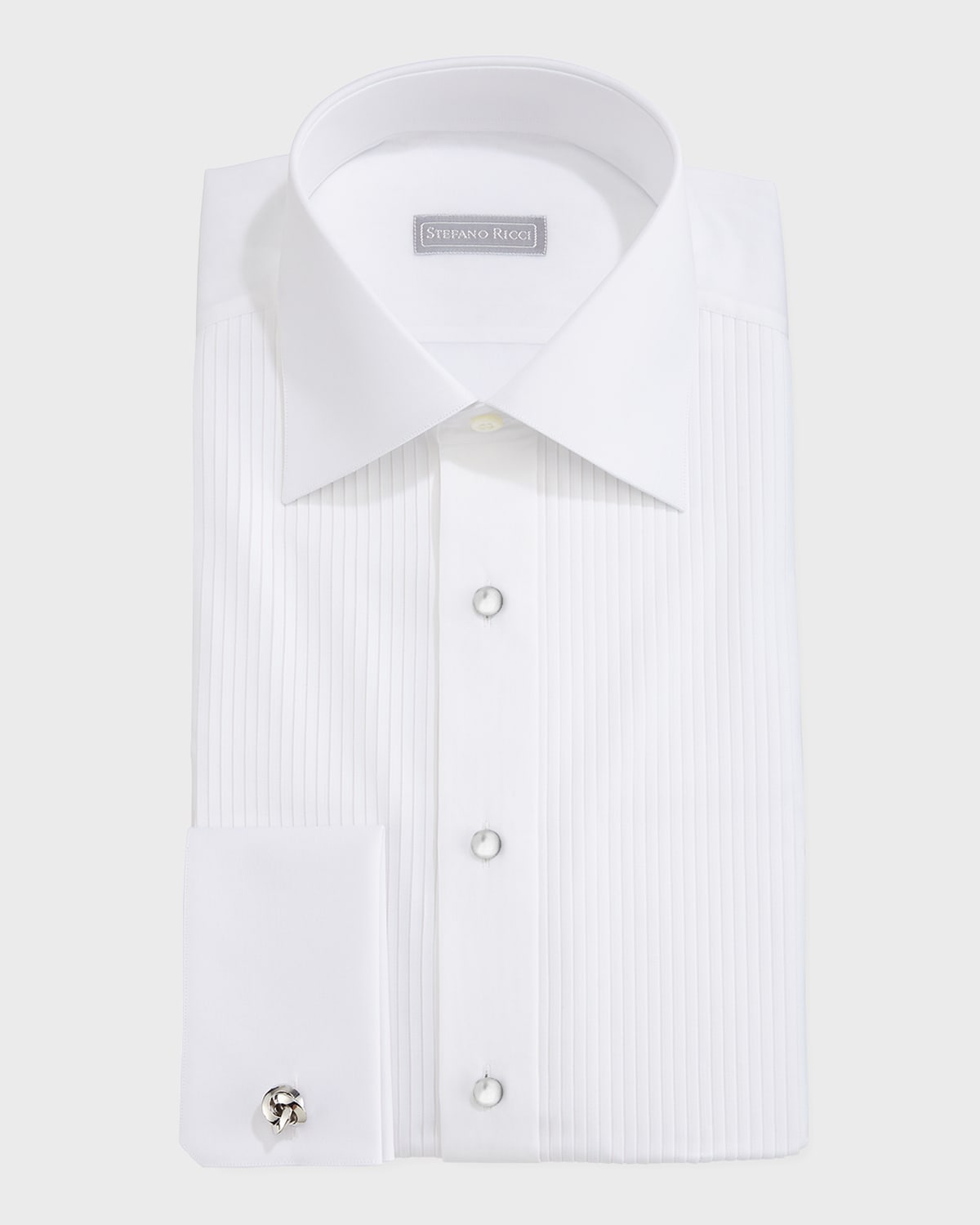 Pleated Tuxedo Shirt