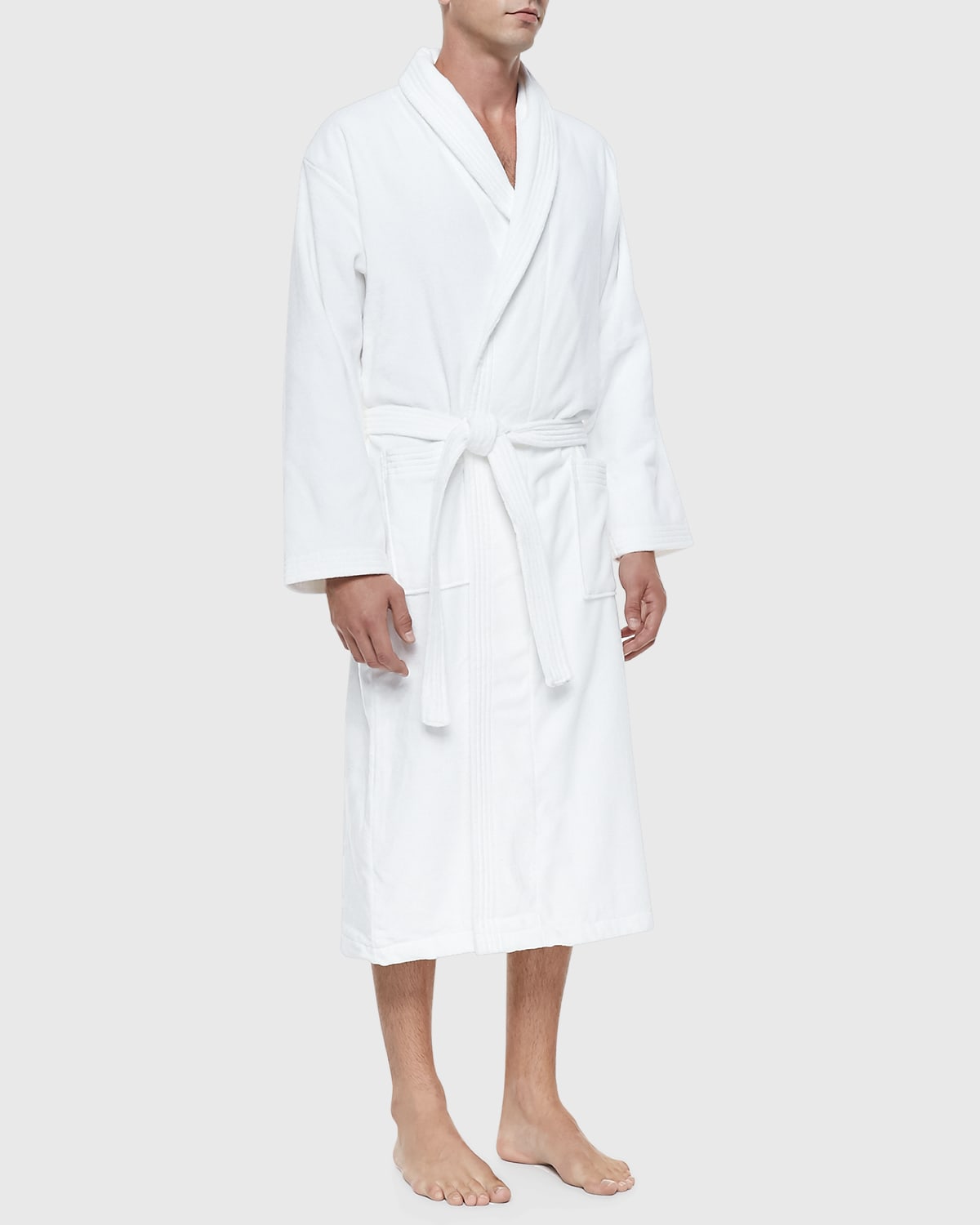 Terry Cloth Robe, White