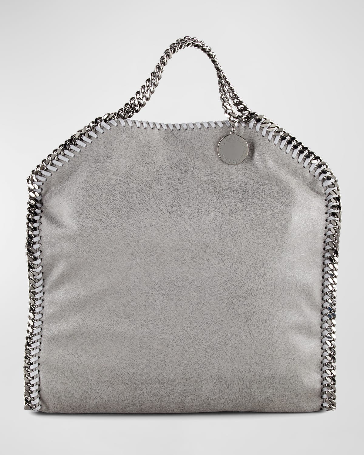Stella Mccartney Falabella Small Tote Bag In Light Grey