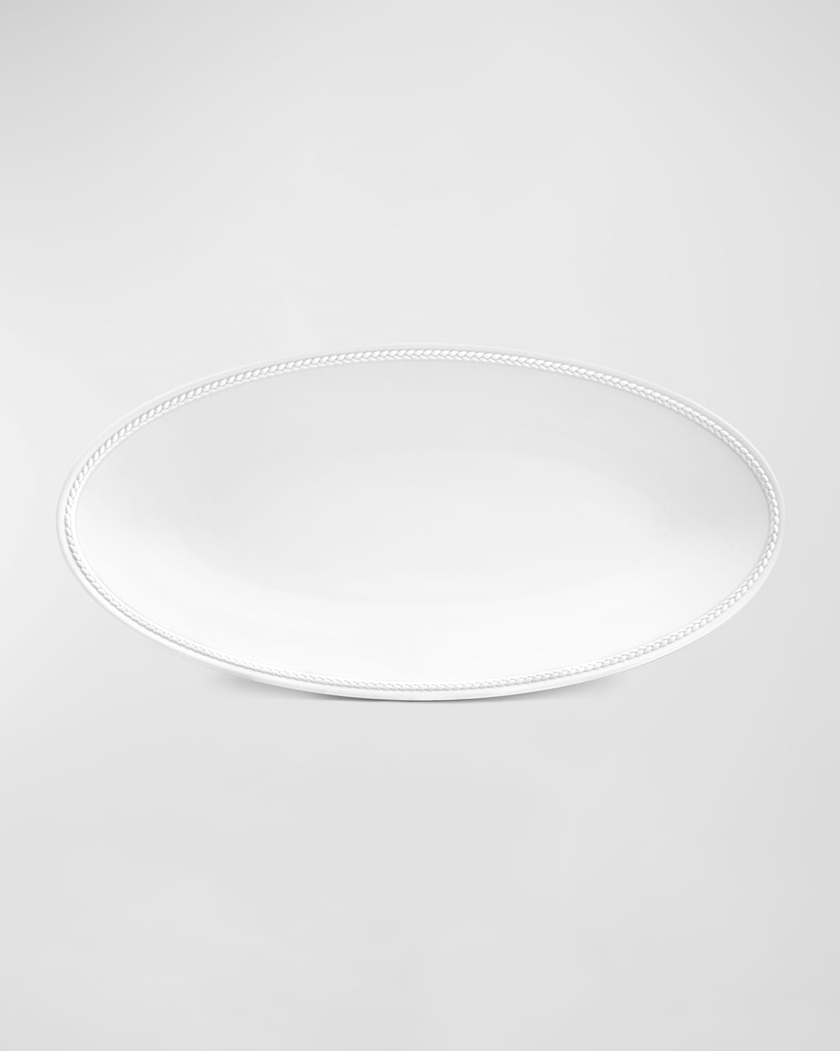 L'objet Soie Tressee Small Oval Platter, 14"