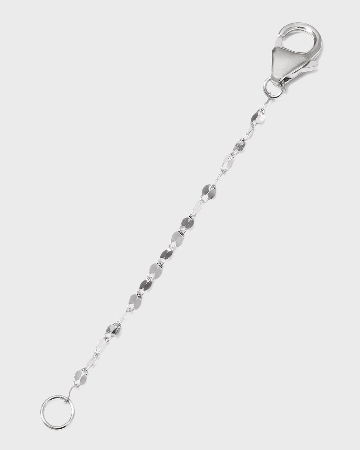 14K White Gold Extender Chain, 2"L
