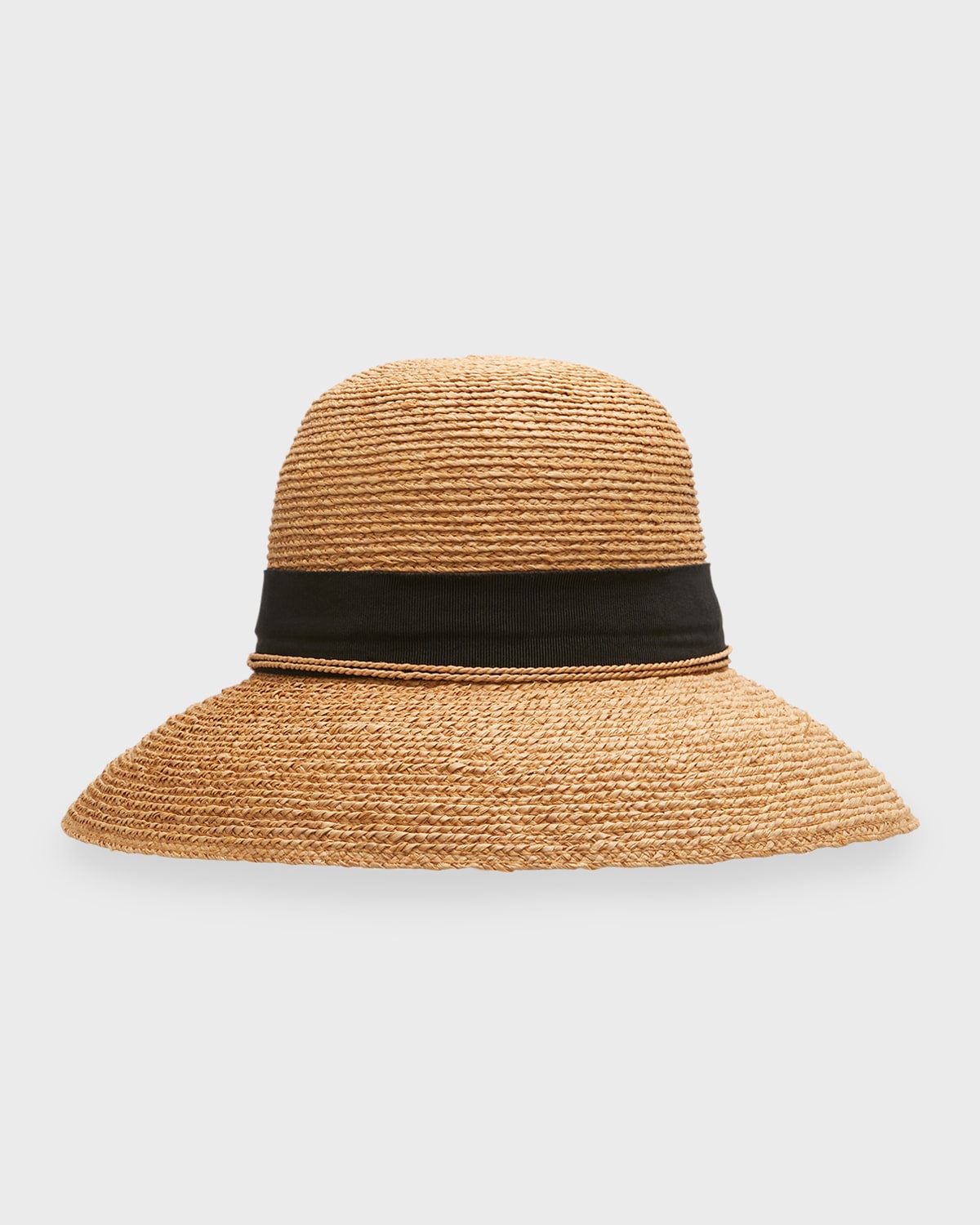Helen Kaminski Newport Upturn Sun Hat In Natural Midnight