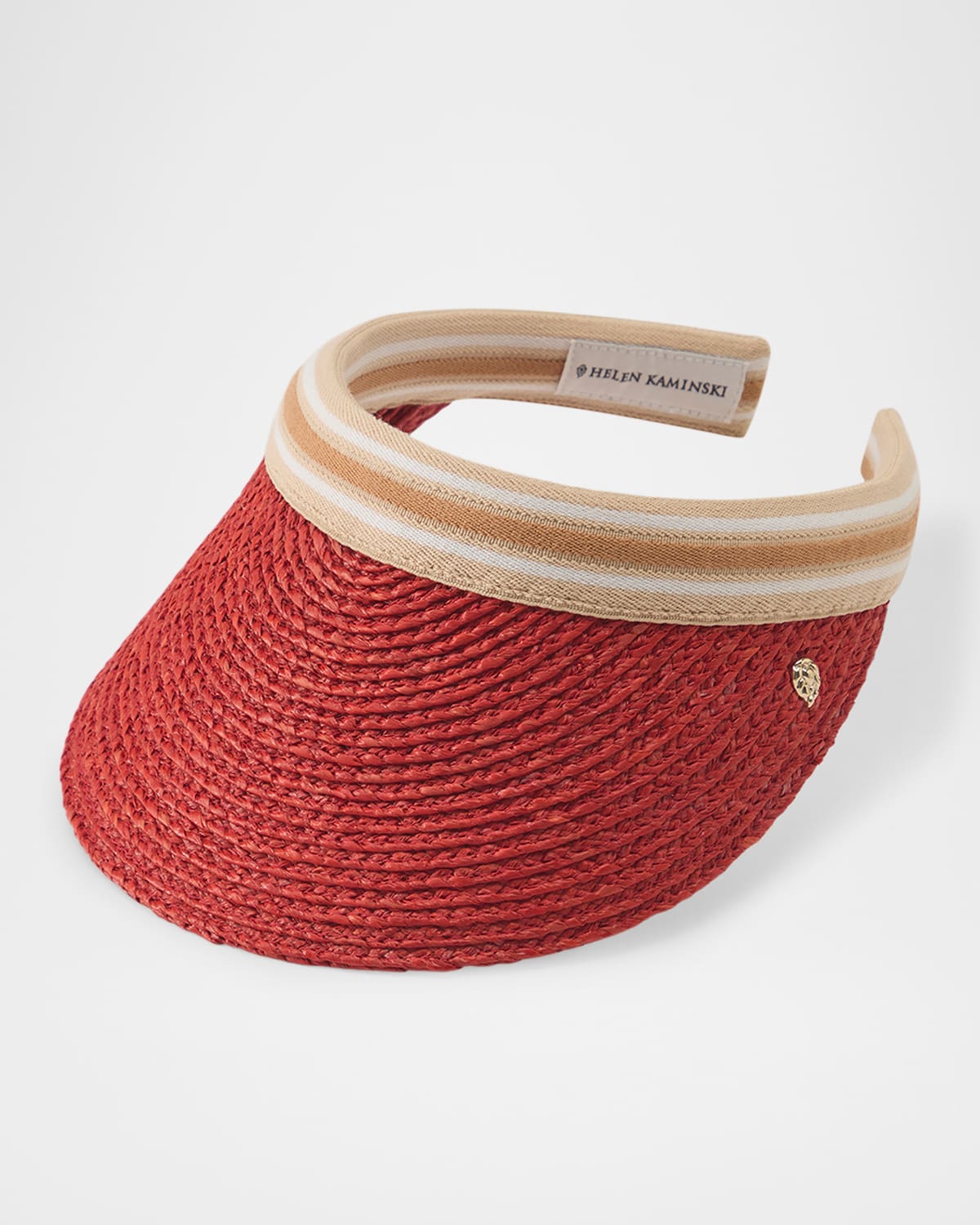 HELEN KAMINSKI BIANCA CLASSIC SLIDE-ON RAFFIA VISOR 