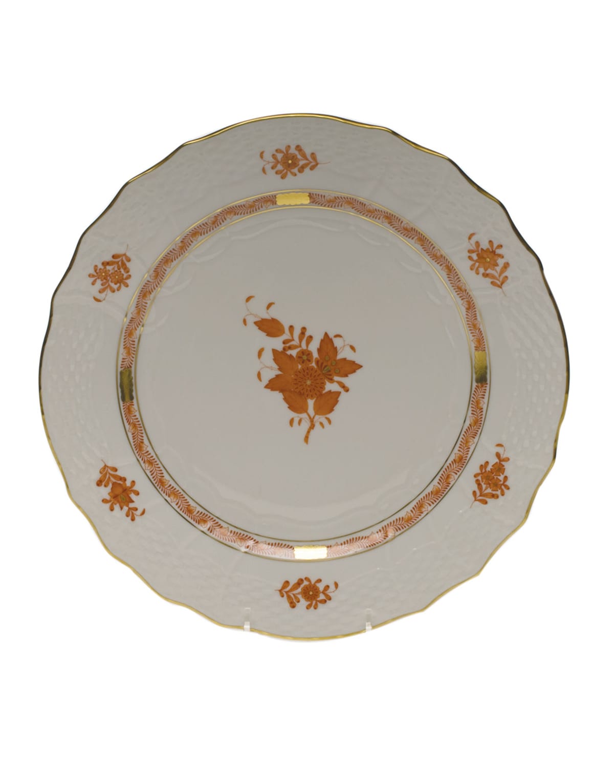 Shop Herend Chinese Bouquet Rust Service Plate In Multi