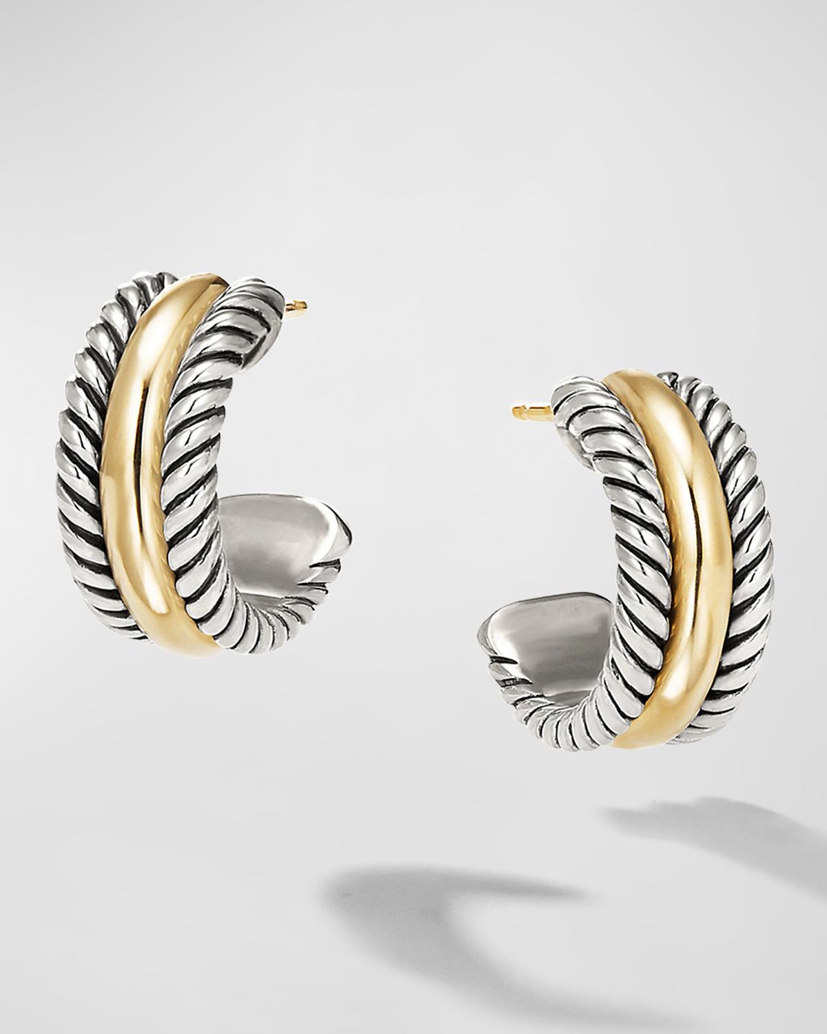 Cable Classics Hoop Earrings with Gold