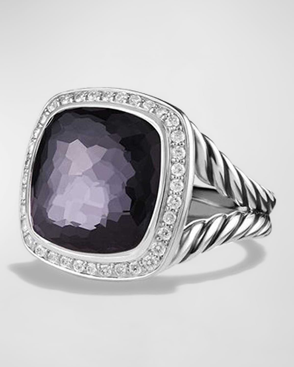 David Yurman 14mm Albion Black Onyx Ring In Black Orchid