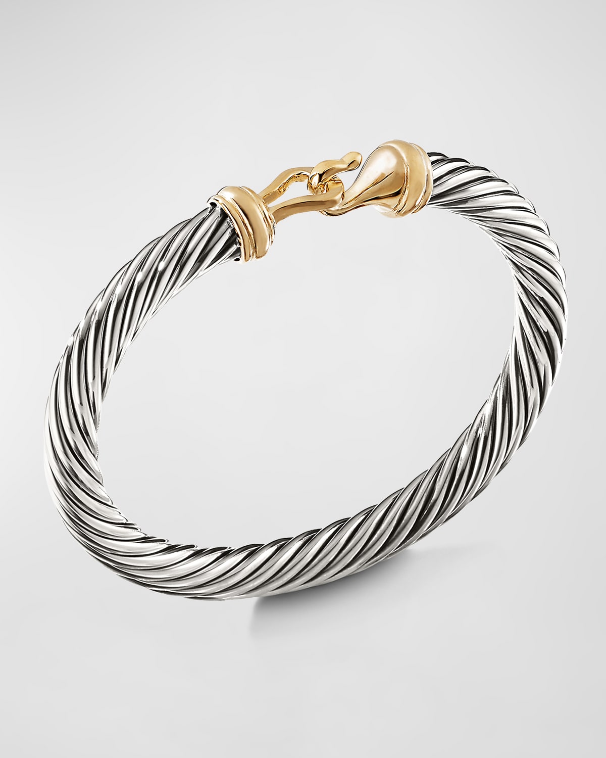 DAVID YURMAN 7MM CABLE BUCKLE BRACELET WITH GOLD