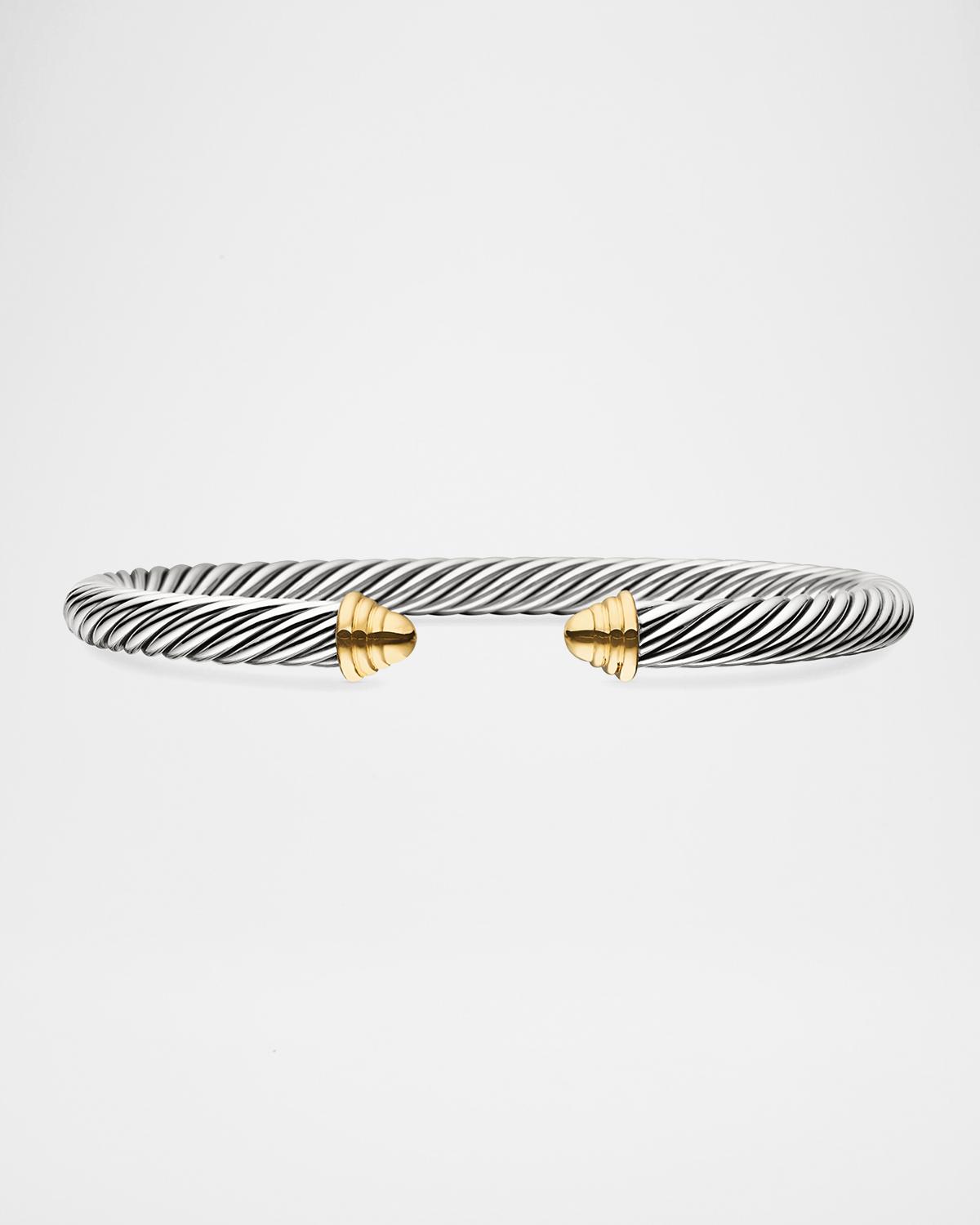 Cable Classics Bracelet with Gold, Medium