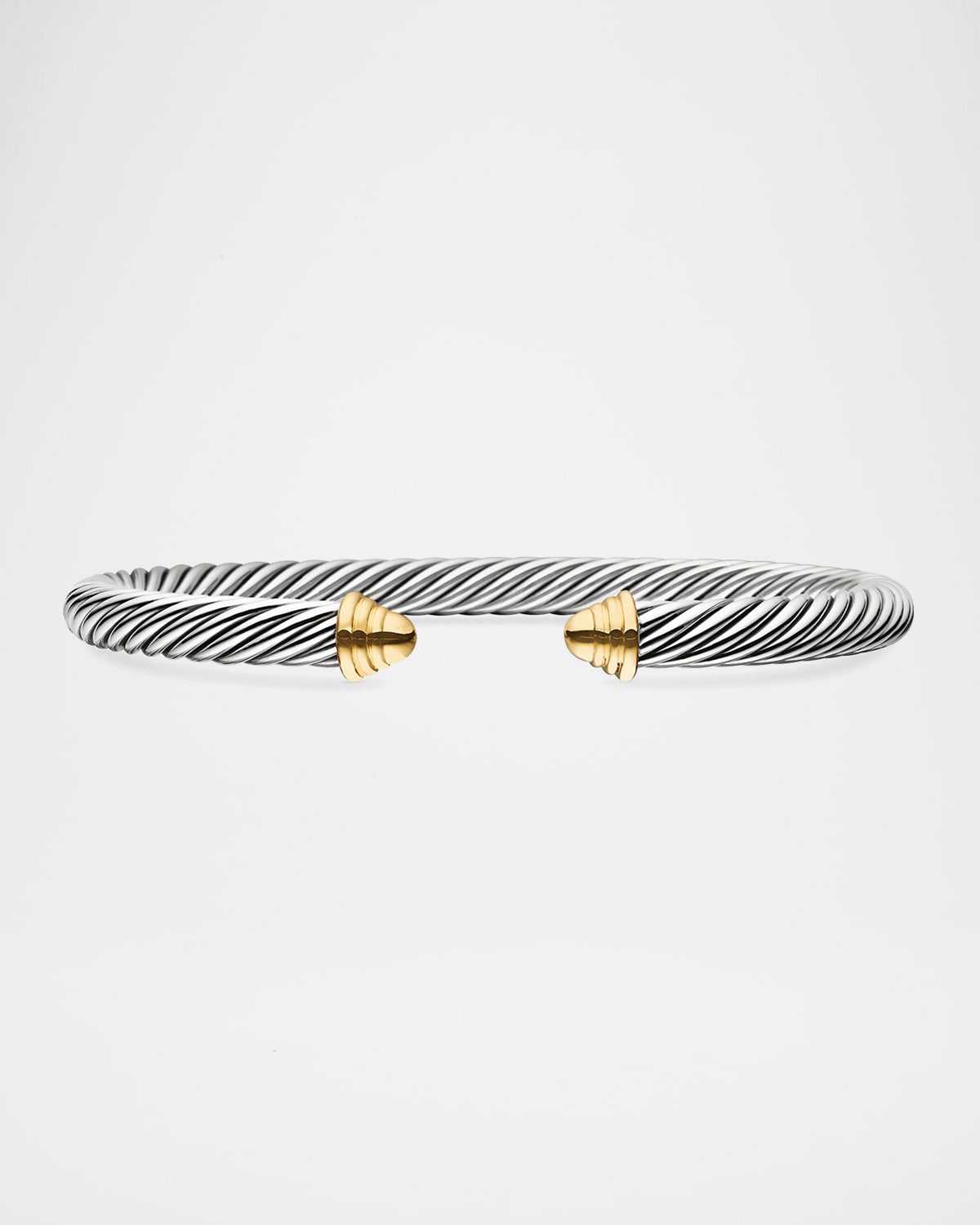David Yurman Cable Bracelet in Silver with 14K Gold, 5mm