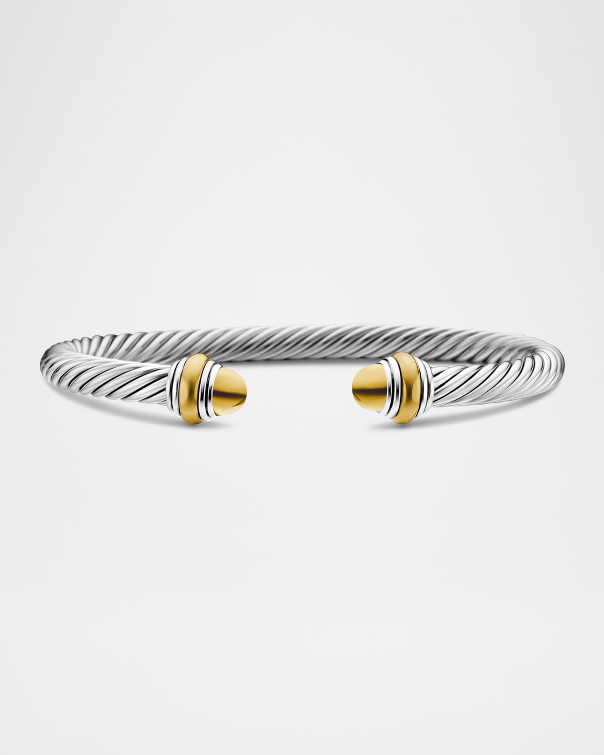 David Yurman Cable Bracelet with Gemstone in Silver with 14K Gold, 5mm